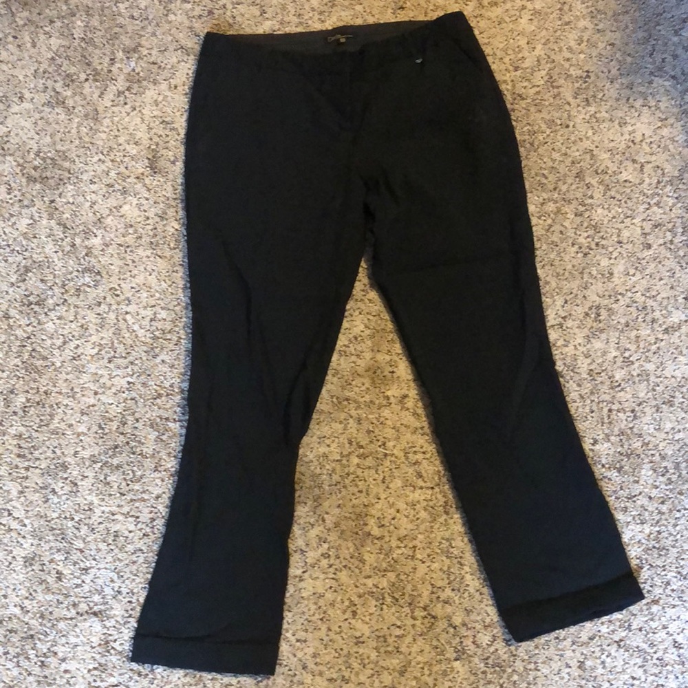 Dalia black cuffed trouser